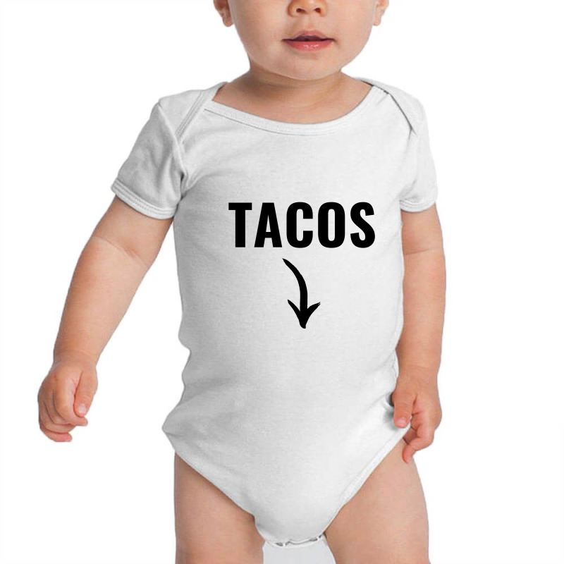 Funny Couples Maternity Announcement Tacos Arrow Baby Bodysuit by Perfect Designers | Artistshot