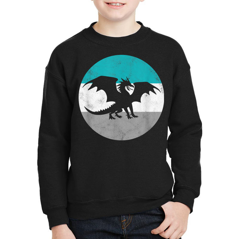 Dragon Retro Fantasy Gift For Men Or Boys T Shirt Youth Sweatshirt by lissuttie | Artistshot