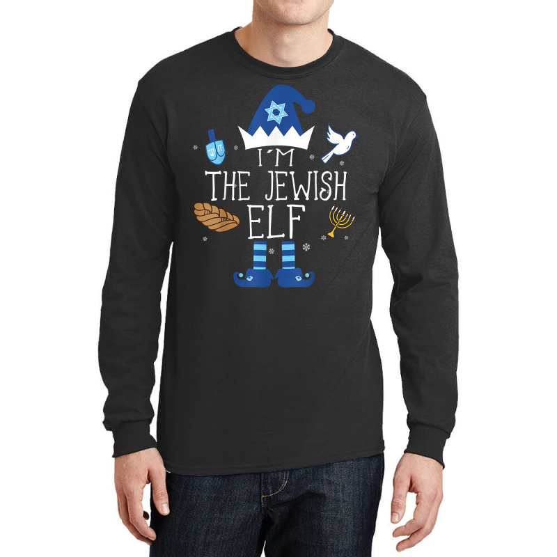 Happy Hanukkah Jewish Elf Family Group Christmas Pajama Gift T Shirt Long Sleeve Shirts | Artistshot