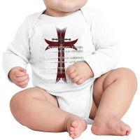 Knights Templar Crusader Cross Ring Order Be Without Fear T Shirt Long Sleeve Baby Bodysuit | Artistshot