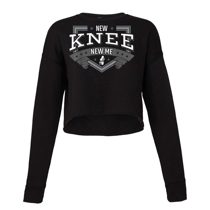 New Knee New Me Joint Replacement Arthroplasty Surgery Gift T Shirt Cropped Sweater by atereabag | Artistshot