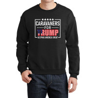 Caravaners For Trump Conservative Crewneck Sweatshirt | Artistshot