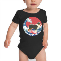 Australian Shepherd T  Shirt Australian Shepherd Gifts   Ocean Waves S Baby Bodysuit | Artistshot