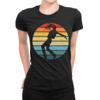 Break Dance Hip Hop T  Shirt Breakdance Dancer Silhouette On A Distres Ladies Fitted T-shirt | Artistshot