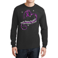 Brave Strong Resilient Fibromyalgia Warrior Awareness Purple T Shirt Long Sleeve Shirts | Artistshot