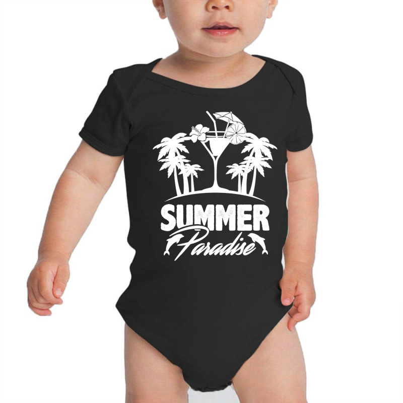 Summer T  Shirt Summer Paradise Beach Sunshine Vacation T  Shirt Baby Bodysuit by schillerelroy788 | Artistshot