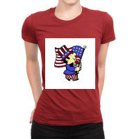 Labor Day  Uncle Sam Ladies Fitted T-shirt | Artistshot