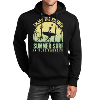 Summer 2021 T  Shirt Enjoy The Summer, Summer Surf In Blue Paradise T Unisex Hoodie | Artistshot