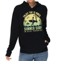 Summer 2021 T  Shirt Enjoy The Summer, Summer Surf In Blue Paradise T Lightweight Hoodie | Artistshot