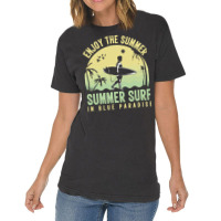 Summer 2021 T  Shirt Enjoy The Summer, Summer Surf In Blue Paradise T Vintage T-shirt | Artistshot