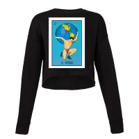 El Mundo Lottery Card Gift The World Card Mexican Lottery Premium T Sh Cropped Sweater | Artistshot