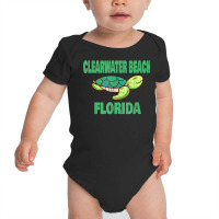 Clearwater Beach Florida Sea Turtle Themed T Shirt Baby Bodysuit | Artistshot