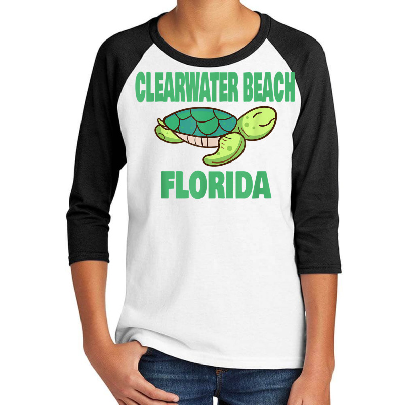 Clearwater Beach Florida Sea Turtle Themed T Shirt Youth 3/4 Sleeve by ayedencoplon | Artistshot