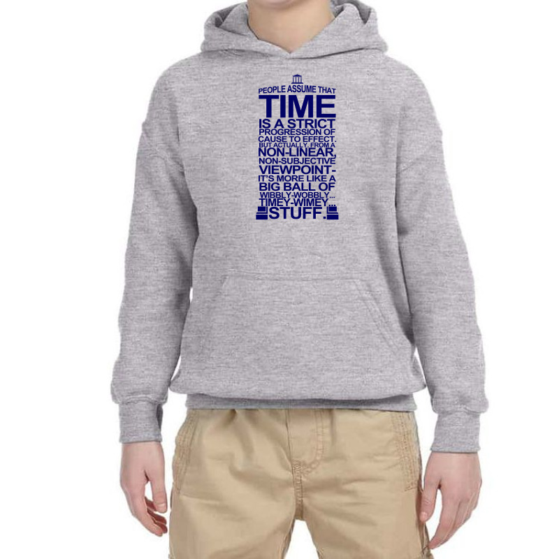 Doctor Who Typography T Shirt Doc Dr Bbc Tardis Time Dalek New Tenth T Youth Hoodie by ibnuprakasa | Artistshot