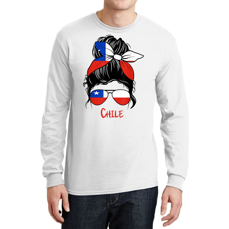 Chilean Girl Chile Girl Chica Chilena Flag T Shirt Long Sleeve Shirts by tamkyfashions | Artistshot