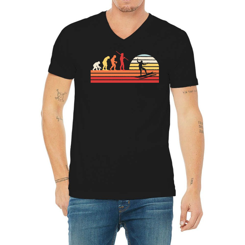 Wakeboarding T  Shirt Retro Wakeboarder Wakeboard   Vintage Wakeboardi V-neck Tee | Artistshot