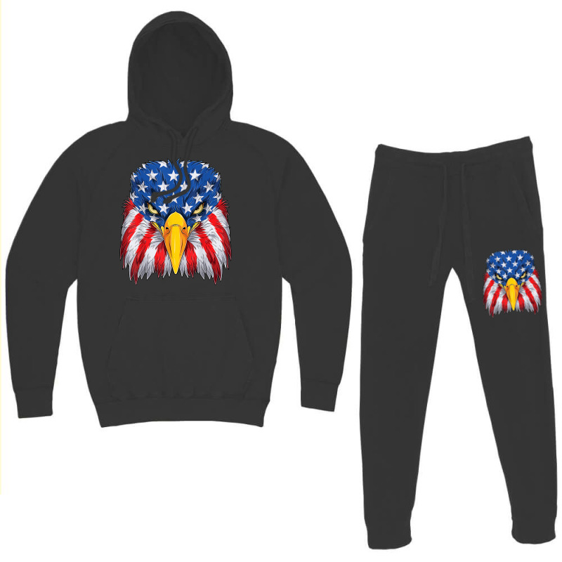 Patriotic Eagle 4th Of July Usa American Flag Merica Men Kid T Shirt Hoodie & Jogger Set | Artistshot