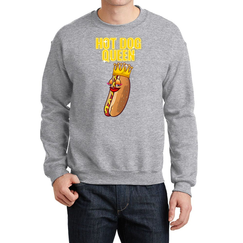 Funny Hot Dog For Women Girls Grilled Wiener Sausage Buns T Shirt Crewneck Sweatshirt by TeaMenShop | Artistshot