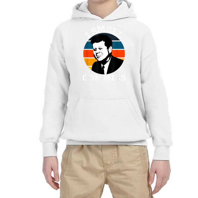 Funny American Jfk I Smell Commies Political Humor Gift T Shirt Youth Hoodie by atereabag | Artistshot