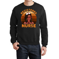 Retro Registered Nurse Black Girl Magic Black History Month T Shirt Crewneck Sweatshirt | Artistshot