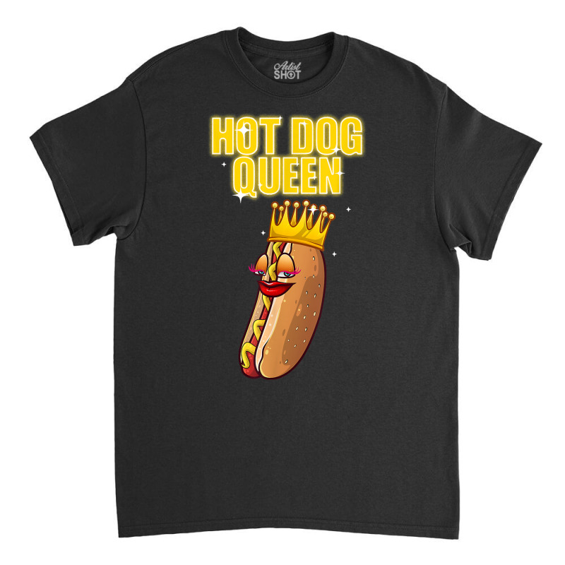 Funny Hot Dog For Women Girls Grilled Wiener Sausage Buns T Shirt Classic T-shirt by TeaMenShop | Artistshot