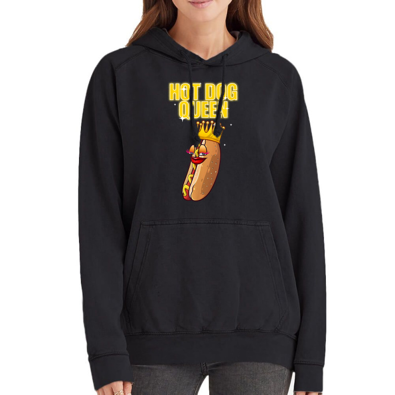 Funny Hot Dog For Women Girls Grilled Wiener Sausage Buns T Shirt Vintage Hoodie by TeaMenShop | Artistshot