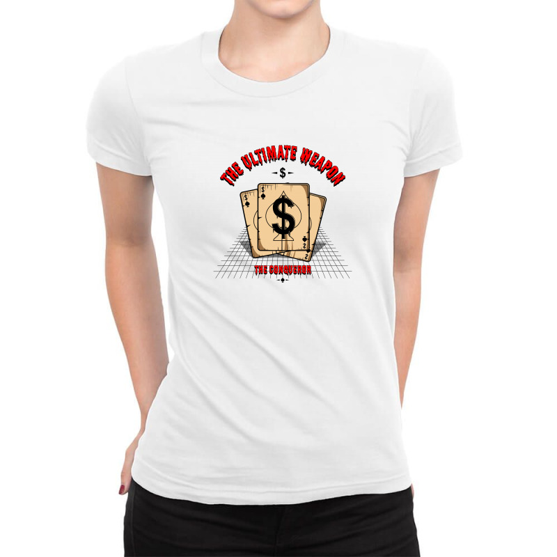 Dollars Ladies Fitted T-Shirt by Disgus_Thing | Artistshot