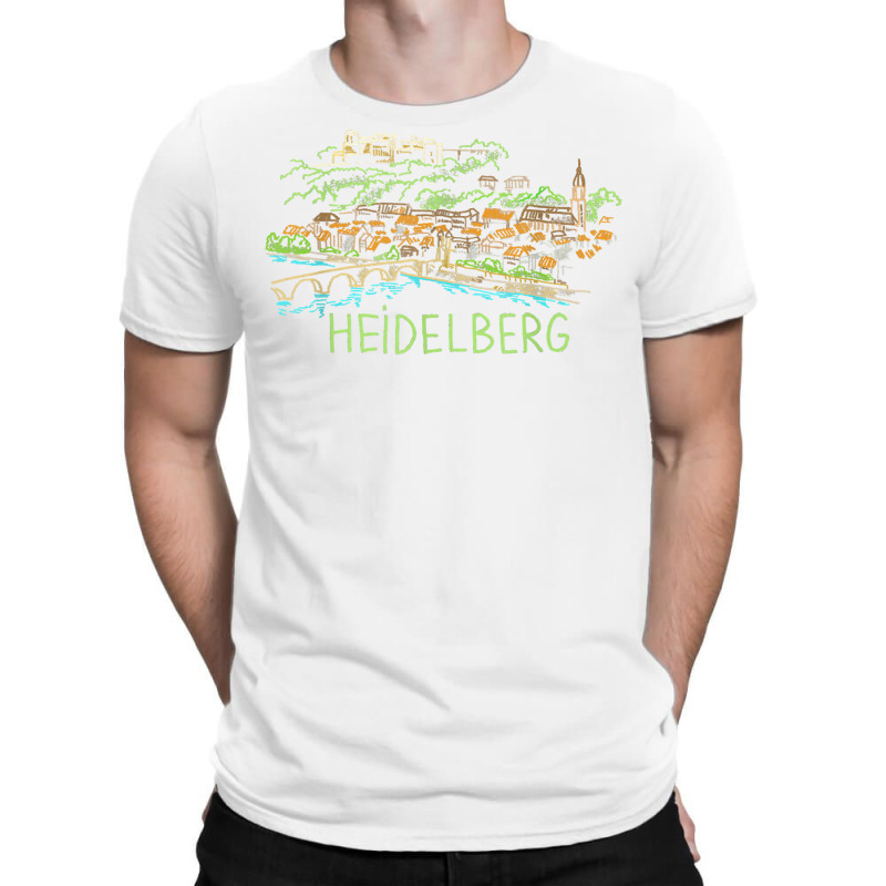 Heidelberg Germany Unique Hand Drawn Art Gift Men Women T Shirt T-shirt | Artistshot