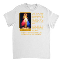 Divine Mercy Jesus Image Chaplet Novena Prayer Catholic T Shirt Classic T-shirt | Artistshot