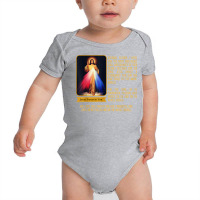 Divine Mercy Jesus Image Chaplet Novena Prayer Catholic T Shirt Baby Bodysuit | Artistshot