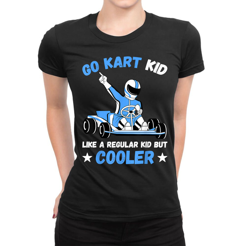 Go Kart Kid Go Kart Racing Boys Kids T Shirt Ladies Fitted T-Shirt by TeaMenShop | Artistshot