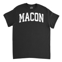 Macon Georgia Ga Vintage Athletic Sports Design T Shirt Classic T-shirt | Artistshot