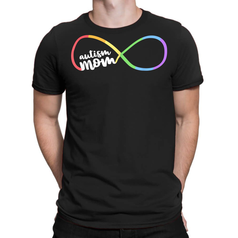 Family Autism Awareness Mom Rainbow Infinity Symbol T Shirt T-Shirt by oluwafemimccullers | Artistshot