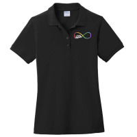 Family Autism Awareness Mom Rainbow Infinity Symbol T Shirt Ladies Polo Shirt | Artistshot