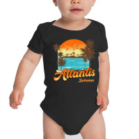 Atlantis Bahamas Beach Summer Vacation Palm Sunset T Shirt Baby Bodysuit | Artistshot