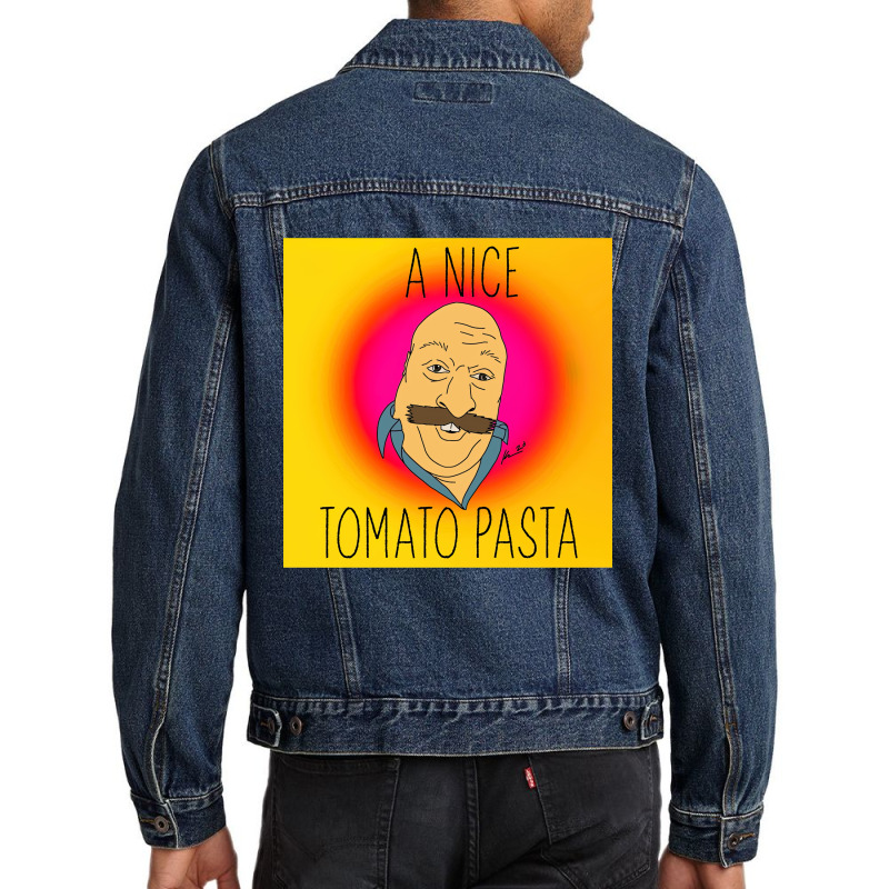 A Nice Tomato Pasta Men Denim Jacket | Artistshot