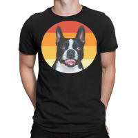 Boston Terrier T  Shirtboston Terrier Vintage Retro Face Dog T  Shirt T-shirt | Artistshot