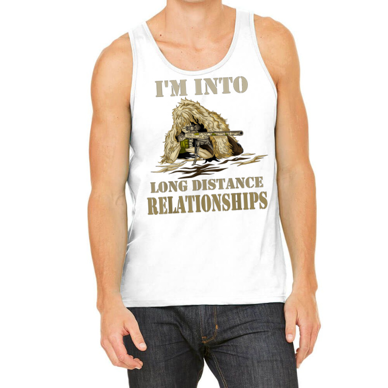 Funny Sniper Camo Long Distance Relationship Gun Lover 2a T Shirt Tank Top | Artistshot