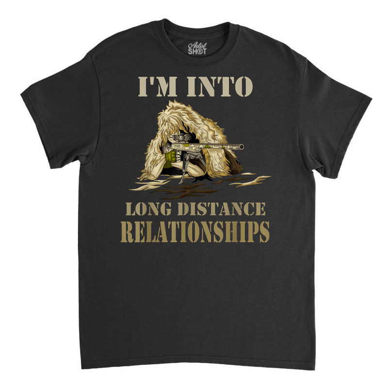 Funny Sniper Camo Long Distance Relationship Gun Lover 2a T Shirt Classic T-shirt | Artistshot