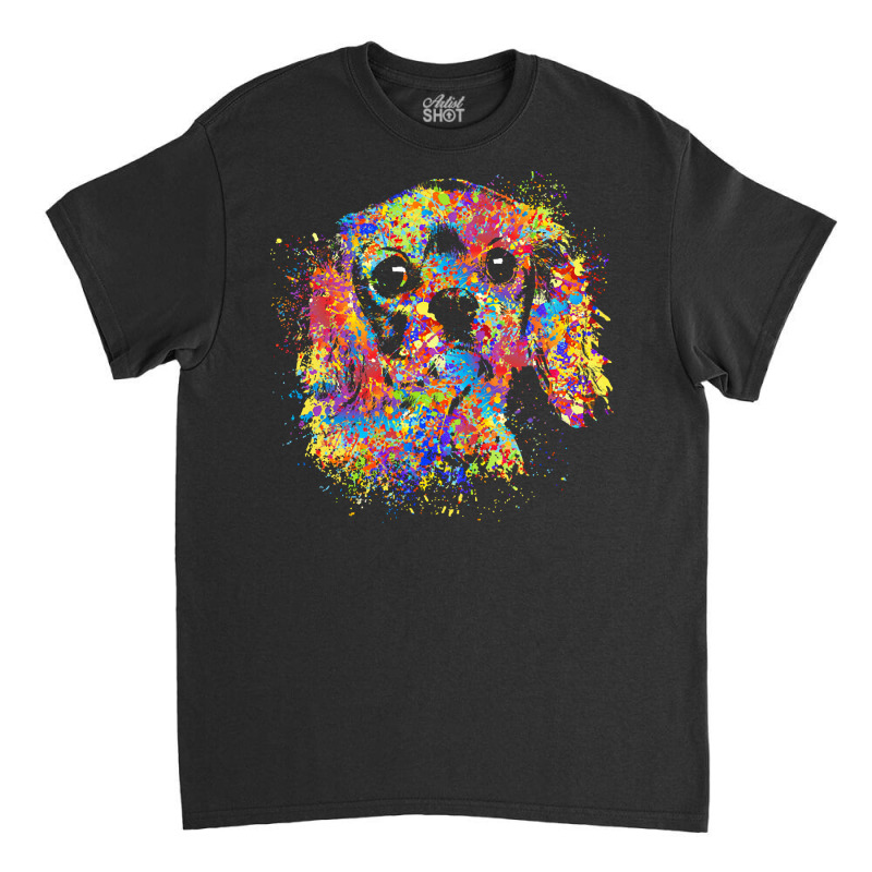 Cavalier King Charles Spaniel T  Shirt Colorful Cavalier King Charles Classic T-shirt | Artistshot