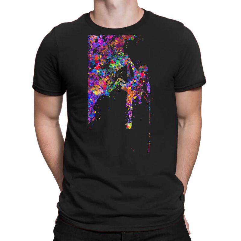 Climber T  Shirt Climber Man Watercolor Art T  Shirt T-shirt | Artistshot