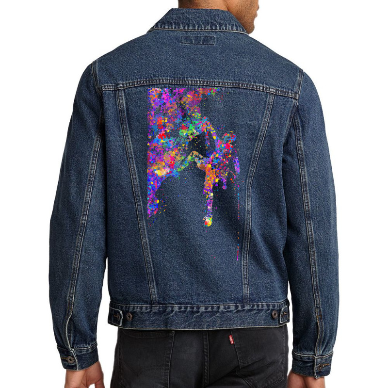 Climber T  Shirt Climber Man Watercolor Art T  Shirt Men Denim Jacket | Artistshot