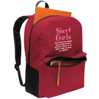 Short Girls God Only Lets Things Grow Up Backpack | Artistshot