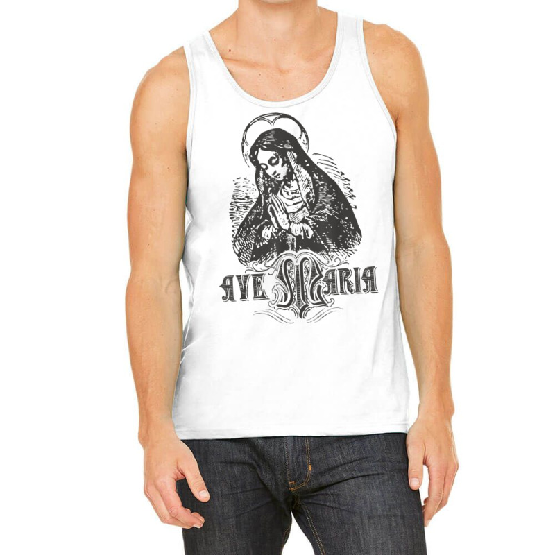 Ave Maria Schubert Latin Mass Blessed Mother Hail Mary Lady T Shirt Tank Top by ayedencoplon | Artistshot