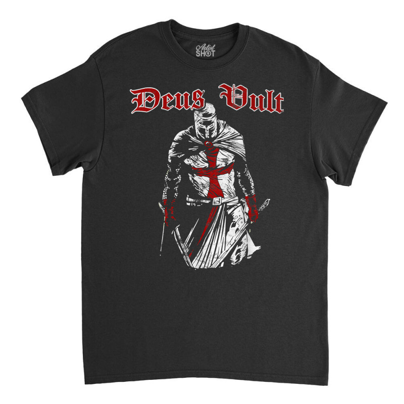 Deus Vult   Knight Templar   Vintage Crusader T Shirt Classic T-shirt | Artistshot