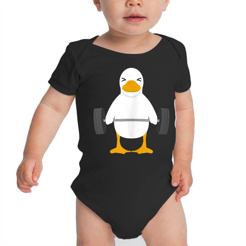 Duck Deadlift Design   Weight Lifting Gym Workout Tank Top Baby Bodysuit | Artistshot