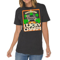 Dachshund T  Shirt My Black & Tan Dachshund Is My Lucky Charm   Gifts Vintage T-shirt | Artistshot