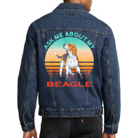 Beagle T  Shirt Ask Me About My Beagle T  Shirt Men Denim Jacket | Artistshot