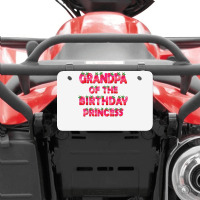 Grandpa Of The Birthday Princess Girl Strawberry Party T Shirt Atv License Plate | Artistshot