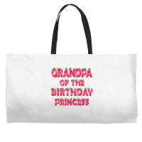 Grandpa Of The Birthday Princess Girl Strawberry Party T Shirt Weekender Totes | Artistshot